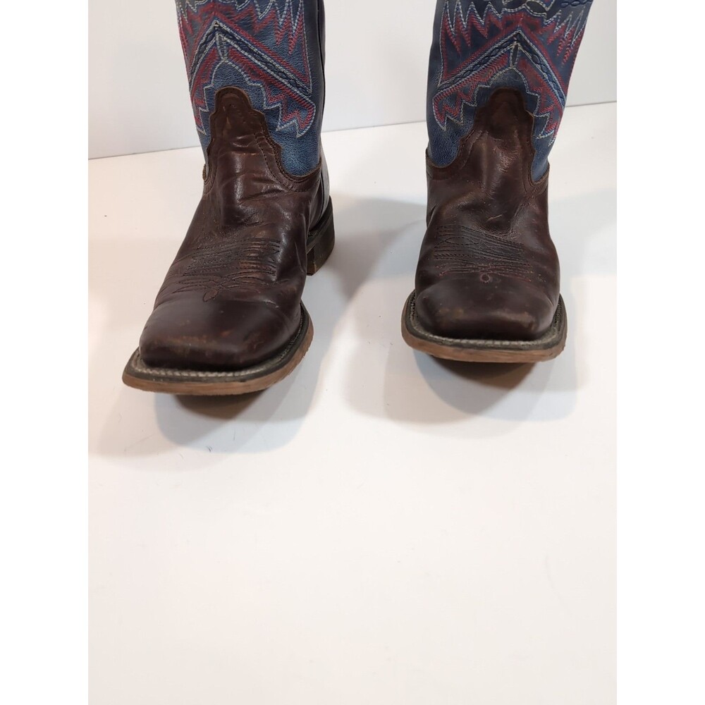 Nocona Women's Hero Nadia Blue Square Toe Western Cowboy Boots Size 8.5 B - Picture 9 of 13